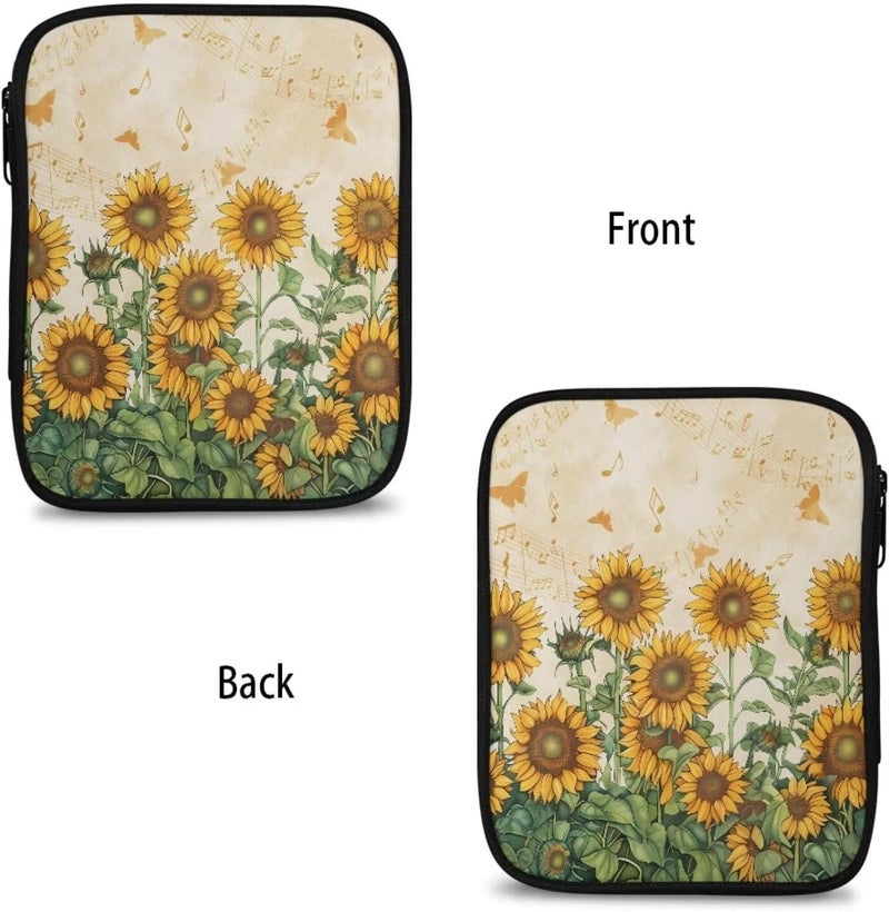 Vanideaoty Store Sunflower Crochet Hook Case Portable Knitting Needle Storage with Web Pockets Crochet Storage Organizer for Swing Hooks, Lighted Hooks, Needles and Accessories - Image 4